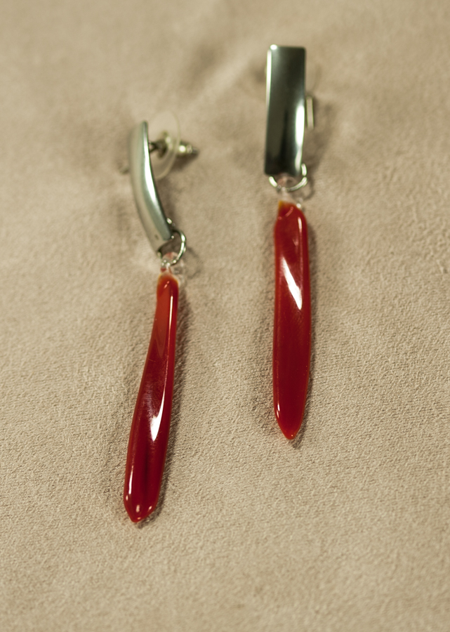 Naušnice Štapići crveni